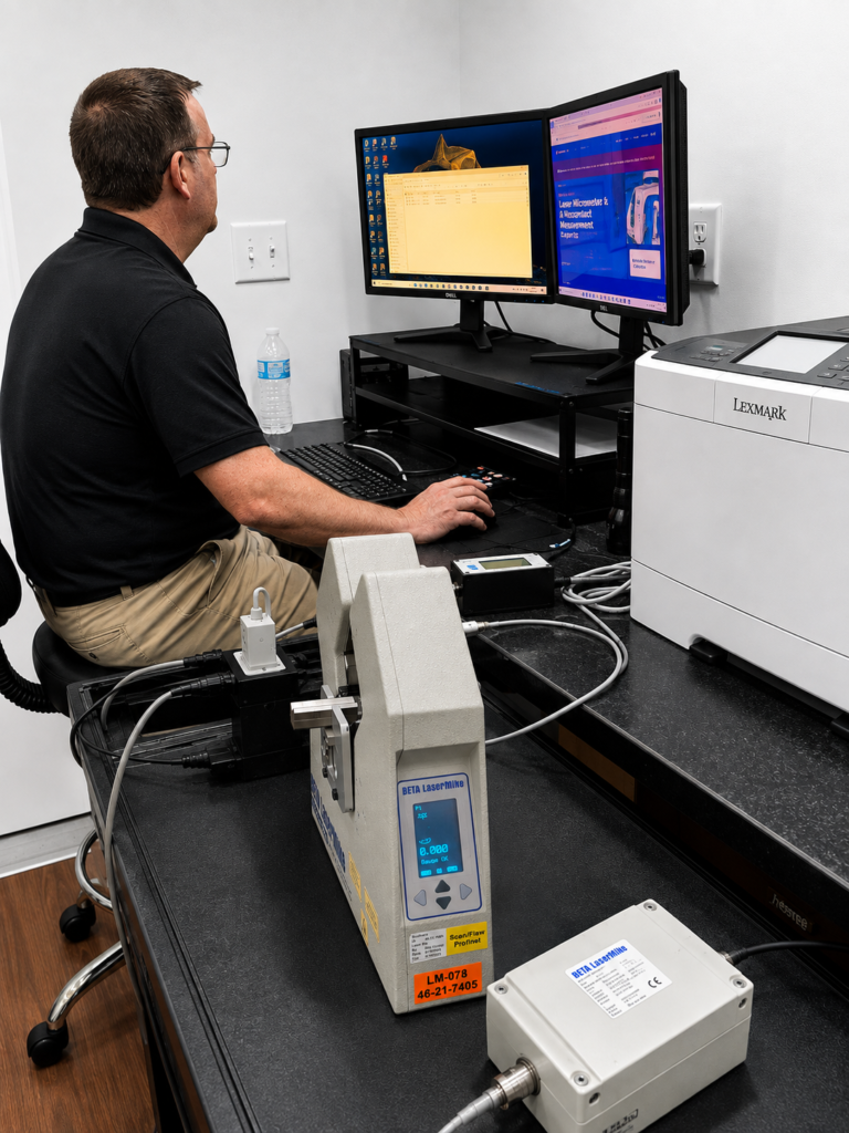 Laser gauge repair for Beta LaserMike and Proton Products systems